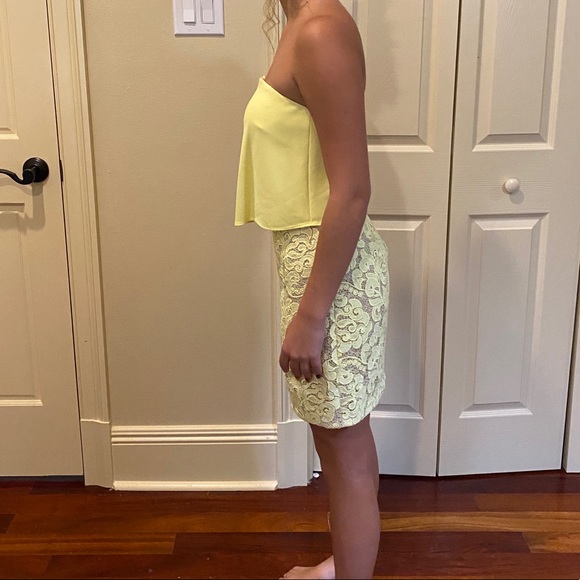 Yellow cocktail dress - Picture 4 of 4